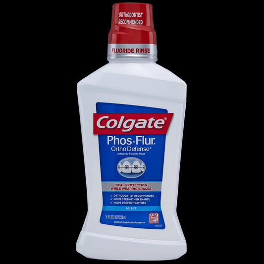 Colgate Phos-Flur Ortho Defense Mint Mouthwash; 16.9 Fluid Ounces; 6 Per Case