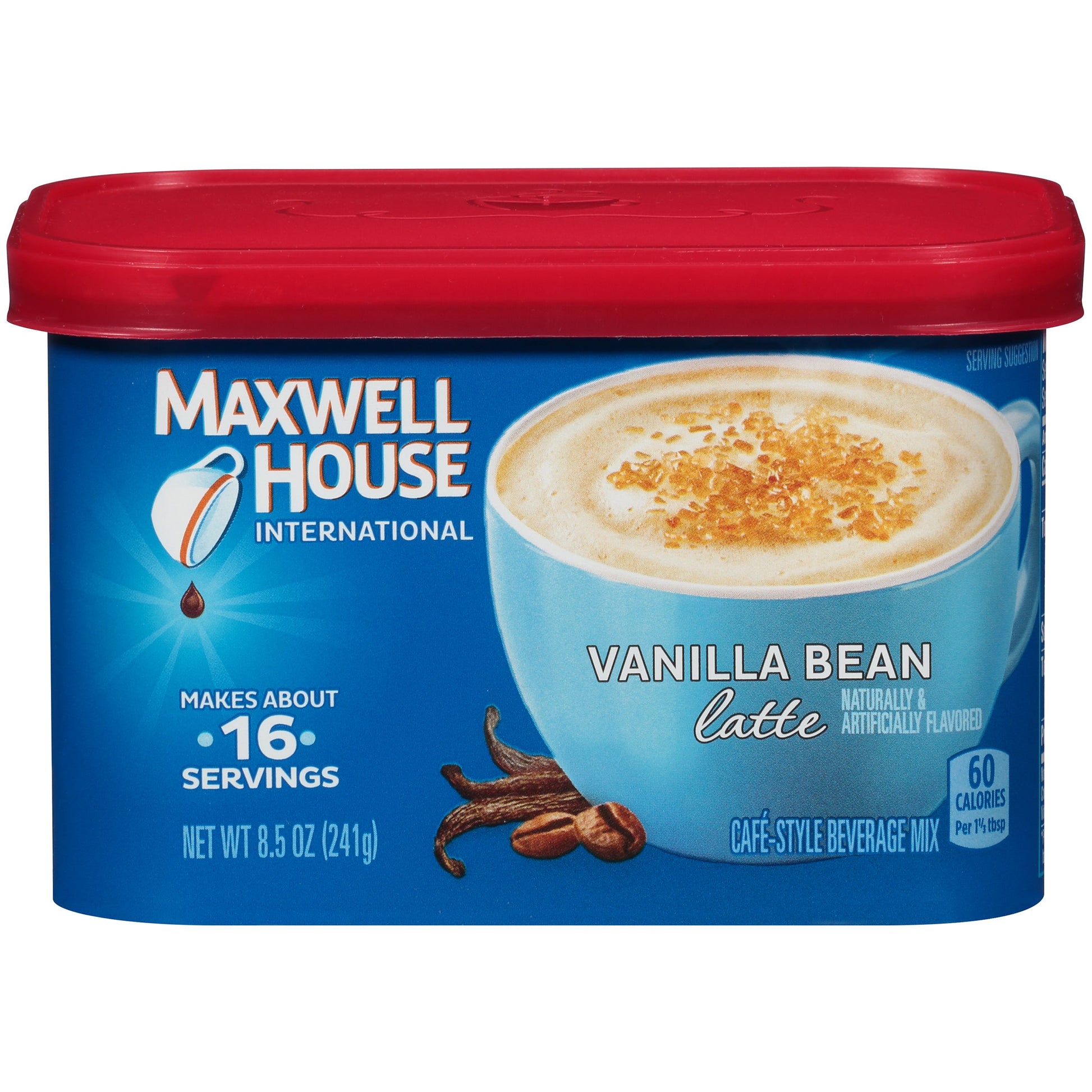 Maxwell House Instant Coffee Vanilla Bean Latte; 8.5 Ounces; 8 Per Case - High Mart Wholesale