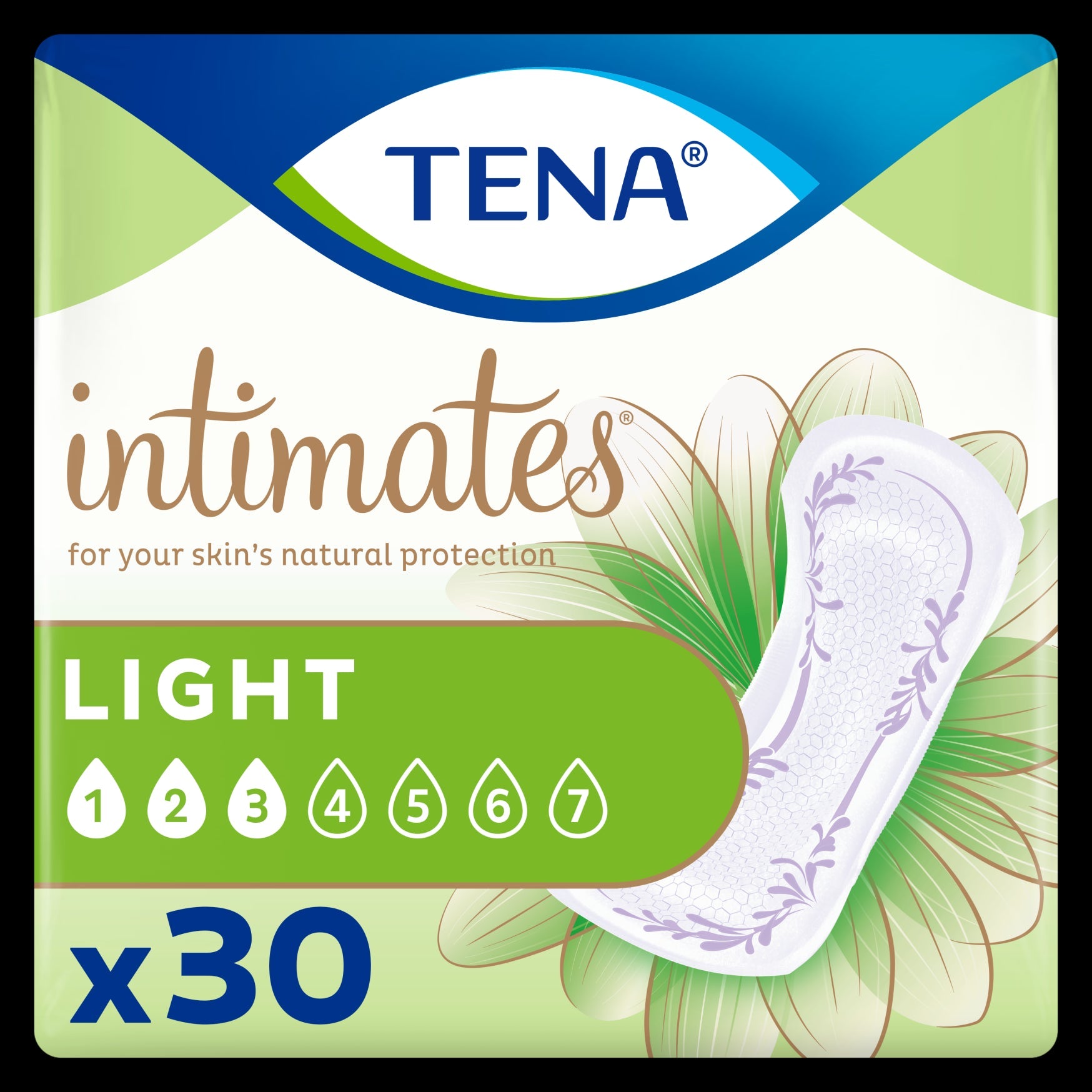 Serenity Tena Intimate Ultra Thin Regular; 30 Count; 6 Per Case - High Mart Wholesale