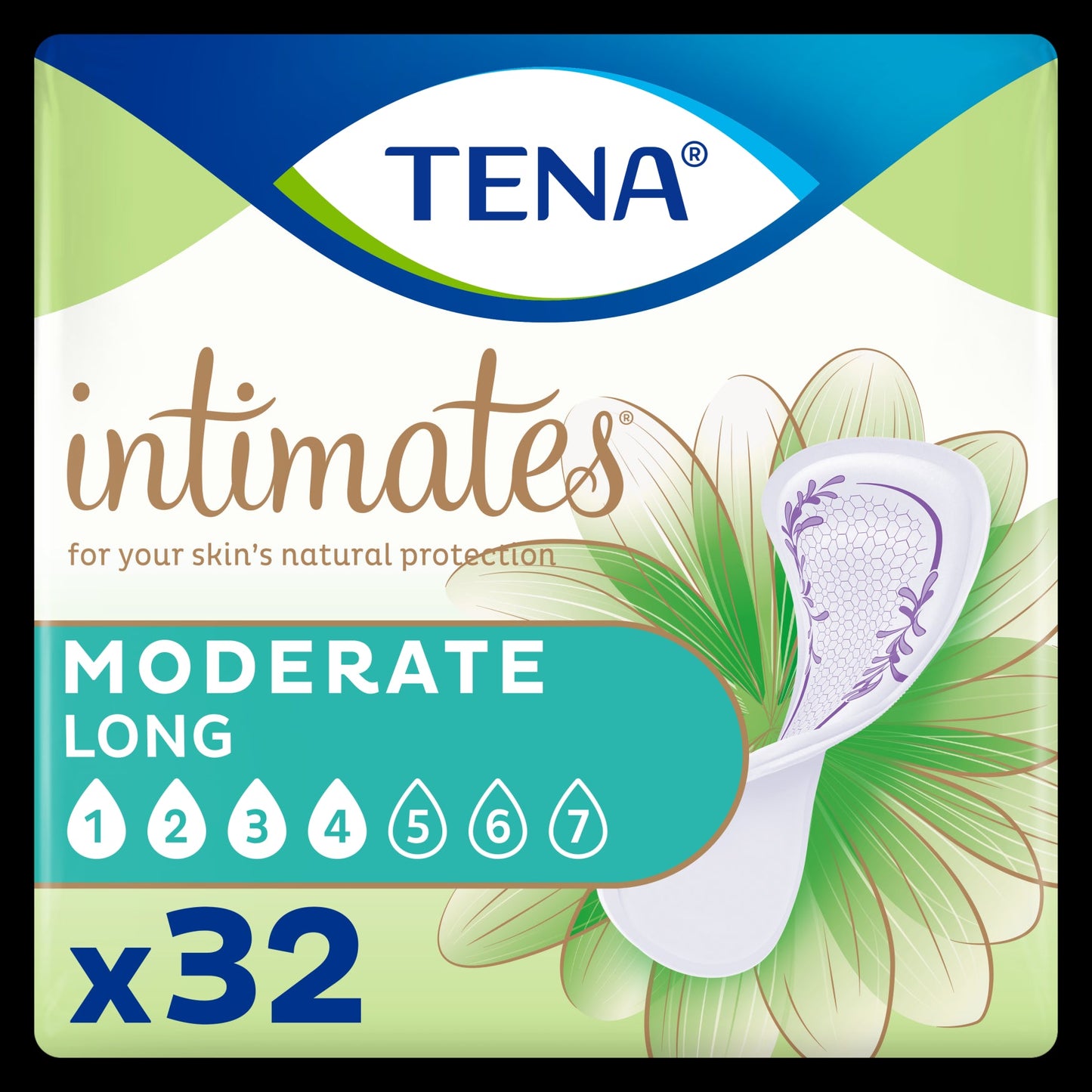 Serenity Tena Intimates Moderate Long Thin; 32 Count; 4 Per Case - High Mart Wholesale