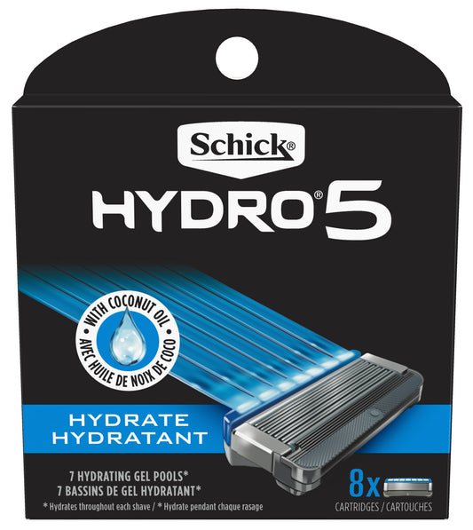 Schick Razor Hydro 5 Refill; 8 Count; 6 Per Box; 6 Per Case - High Mart Wholesale