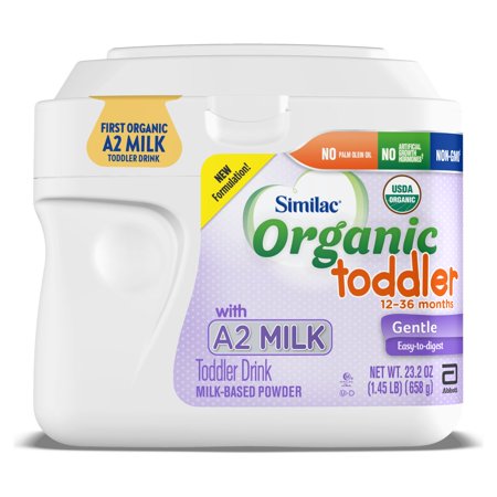 Similac Organic Gentle Easy To Digest A2 Milk-Based Powder Toddler Formula Tub; 1.45 Pound; 4 Per Case - High Mart Wholesale