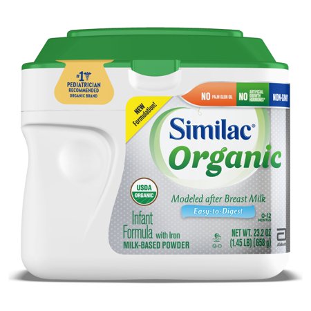 Similac Organic Non-Gmo Milk-Based Powder Infant Formula Tub With Iron; 1.29 Pound; 4 Per Case - High Mart Wholesale