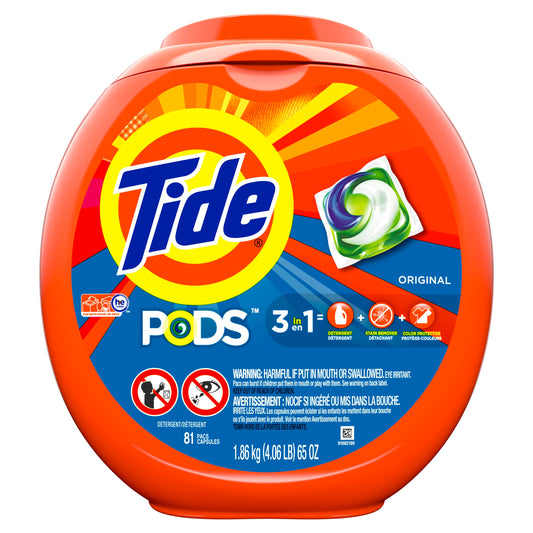 Tide Liquid Pods Original Laundry Detergent; 4.37 Pound; 4 Per Case