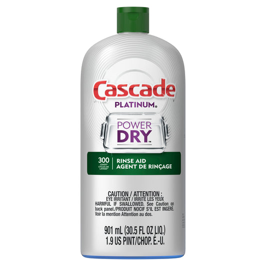 Cascade Platinum Rinse Aide; 901 Milliliter; 6 Per Case