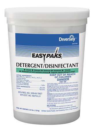 Diversey Detergent Disinfectant 0.5 Ounce Ounce; 90 Count; 1 Per Box; 2 Per Case - High Mart Wholesale