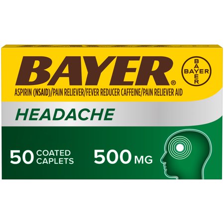 Bayer Headache Es; 50 Piece; 3 Per Box; 12 Per Case