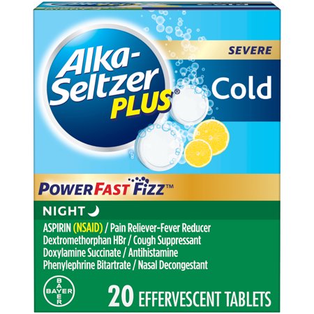 Alka-Seltzer Night Time Relief; 10 Count; 1 Per Box; 3 Per Case