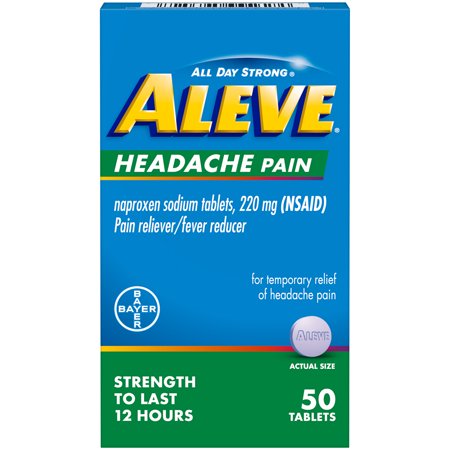 Aleve Headache Tabs; 50 Piece; 3 Per Box; 12 Per Case