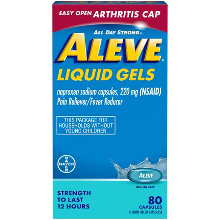 Aleve Liquid Gel Arthritis 80S; 80 Piece; 3 Per Box; 8 Per Case