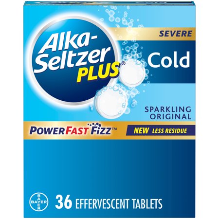 Alka-Seltzer Cold Fizzies Spark Original; 36 Piece; 3 Per Box; 10 Per Case