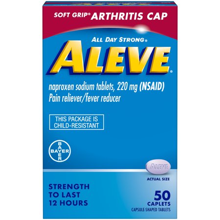 Aleve Arthritis Caplets; 50 Piece; 1 Per Box; 3 Per Case