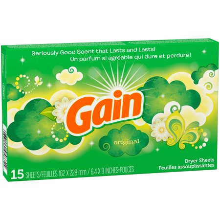 Gain Dryer Sheets Original; 15 Count; 15 Per Case