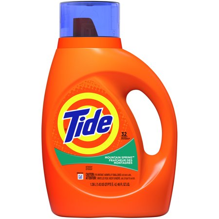 Tide Liquid Detergent 2X Mountain Spring; 46 Fluid Ounce; 6 Per Case