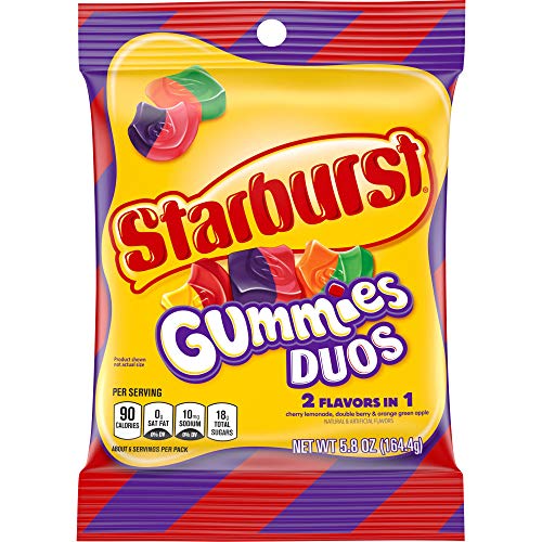 Starburst Duos Gummies Peg Pack; 5.8 Ounce; 12 Per Case