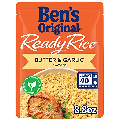 Ben's Original Ready Rice Butter & Garlic; 8.8 Ounces; 12 Per Case - High Mart Wholesale