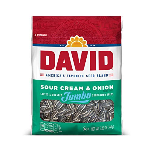 David Sunflower Seeds Sour Cream & Onion; 5.25 Ounces; 12 Per Case