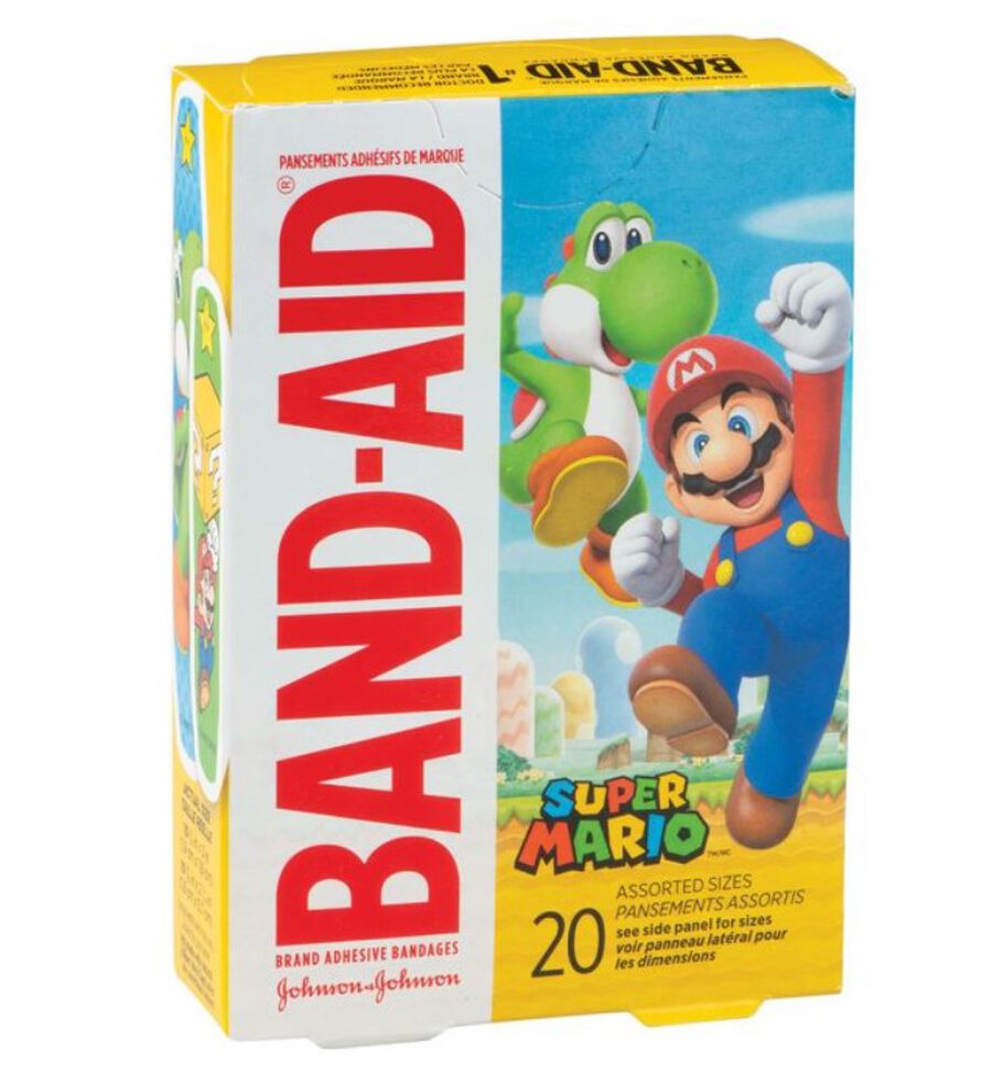 Band Aid Super Mario; 20 Count; 6 Per Box; 4 Per Case - High Mart Wholesale