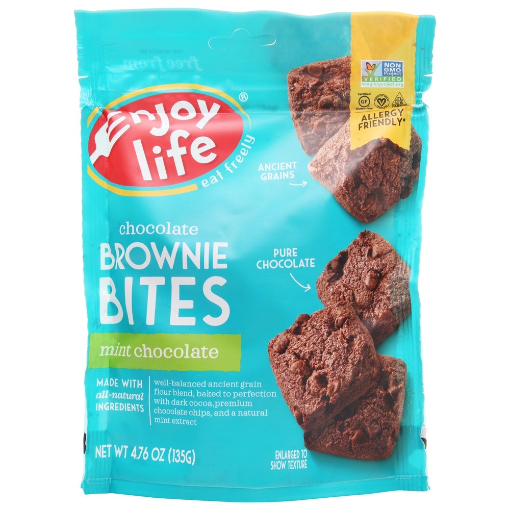 Enjoy Life Brownie Bites Mint Chocolate; 4.76 Ounces; 6 Per Case - High Mart Wholesale
