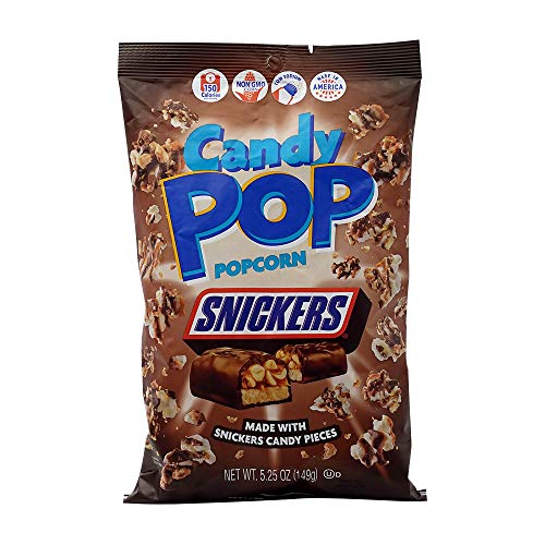 Snaxsational Brands Snickers Candy Popcorn; 5.25 Ounces; 12 Per Case