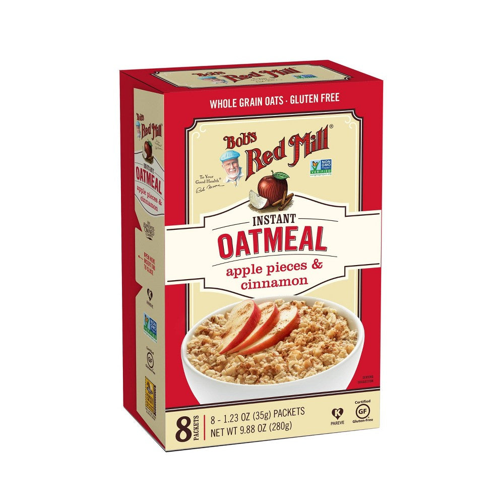 Bob's Red Mill Natural Foods Inc Apple Cinnamon Oatmeal Packets; 9.88 Ounces; 4 Per Case