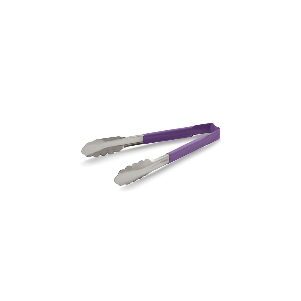 Vollrath 12 Inch Purple Utility Tongs; 12 Count; 1 Per Case - High Mart Wholesale