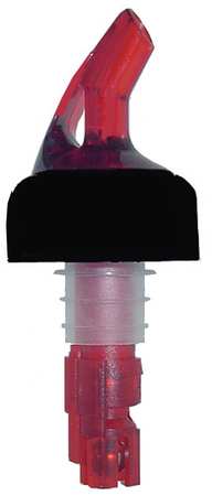 Tablecraft 1 Ounce Red Tube Red Spout Proper Pourer; 12 Each; 1 Per Case - High Mart Wholesale