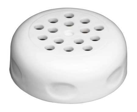 Tablecraft Perforated Plastic Top 6 Or 8 Ounce Shaker White; 12 Each; 6 Per Case - High Mart Wholesale