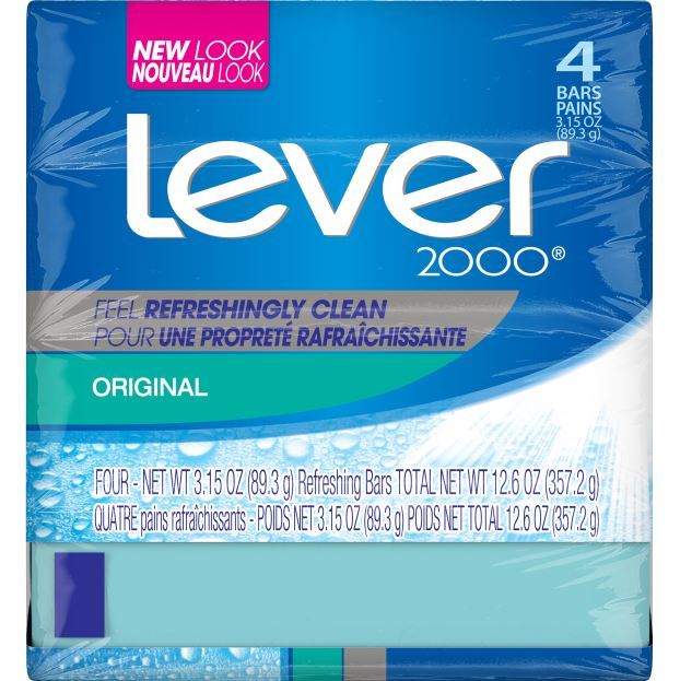 Lever 2000 Bar Soap 3.15 Ounce; 12.6 Ounce; 12 Per Case