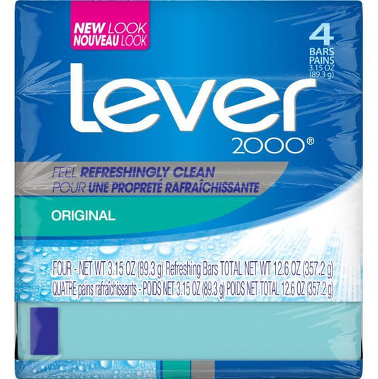 Lever 2000 Bar Soap 3.15 Ounce; 12.6 Ounce; 12 Per Case