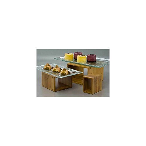 American Metalcraft Riser Rectangle Dark Bamboo; 1 Each - High Mart Wholesale