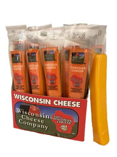 Wisconsin Cheese Company Cheddar Cheese Stick Shelf Stable; 1 Each; 24 Per Box; 8 Per Case - High Mart Wholesale