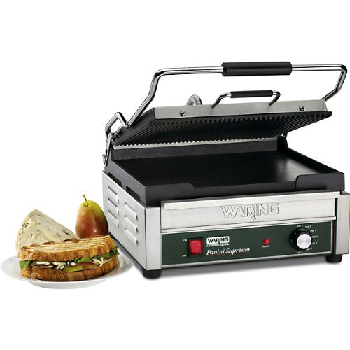 Waring Panini Grill Dual Surface 120 Volt; 1 Each; 1 Per Case