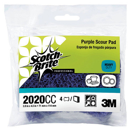 Scotch Brite Scouring Pad Purple Scotch Brite Cash & Carry; 1 Count; 10 Per Case - High Mart Wholesale