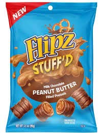 Flipz Peanut Butter Stuffed Pillow Pouch; 3.5 Ounces; 6 Per Case - High Mart Wholesale