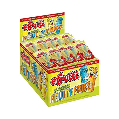 Efrutti Sour Fruity Fries; 0.55 Ounces; 48 Per Box; 8 Per Case - High Mart Wholesale