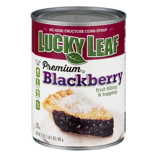 Lucky Leaf Pie Filling Premium Blackberry; 21 Ounces; 8 Per Case