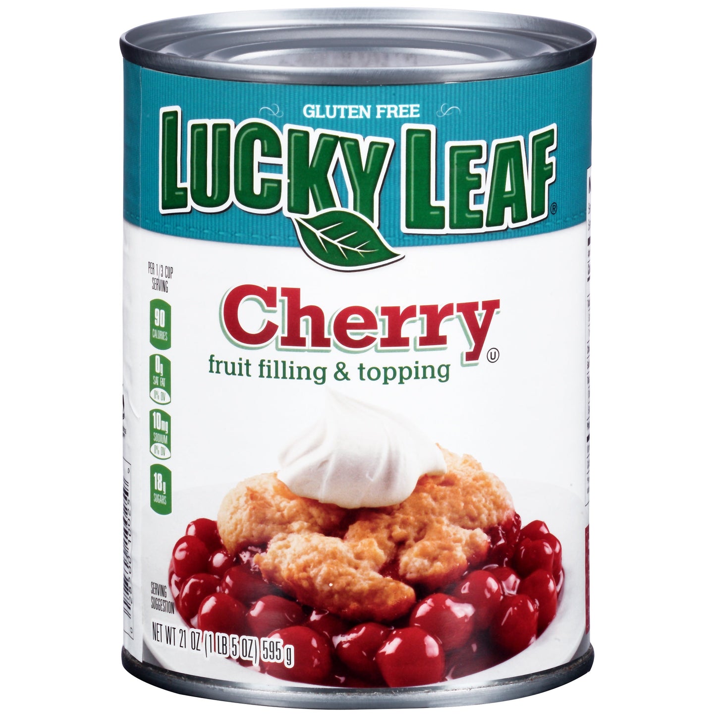Lucky Leaf Cherry Fruit Pie Filling & Topping; 21 Ounces; 12 Per Case