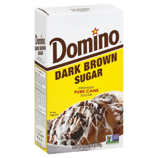 Domino Sugar & Sugar Packets; Dark Brown Sugar; 1 Pounds; 24 Per Case - High Mart Wholesale