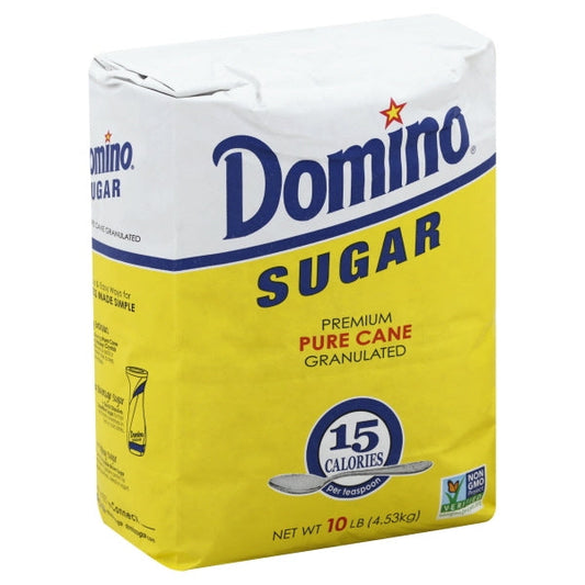 Domino Granulated Sugar; 10 Pound; 4 Per Case - High Mart Wholesale