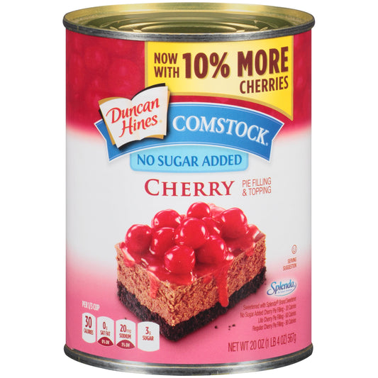 Comstock Cherry Comstock No Sugar Added; 20 Ounces; 12 Per Case