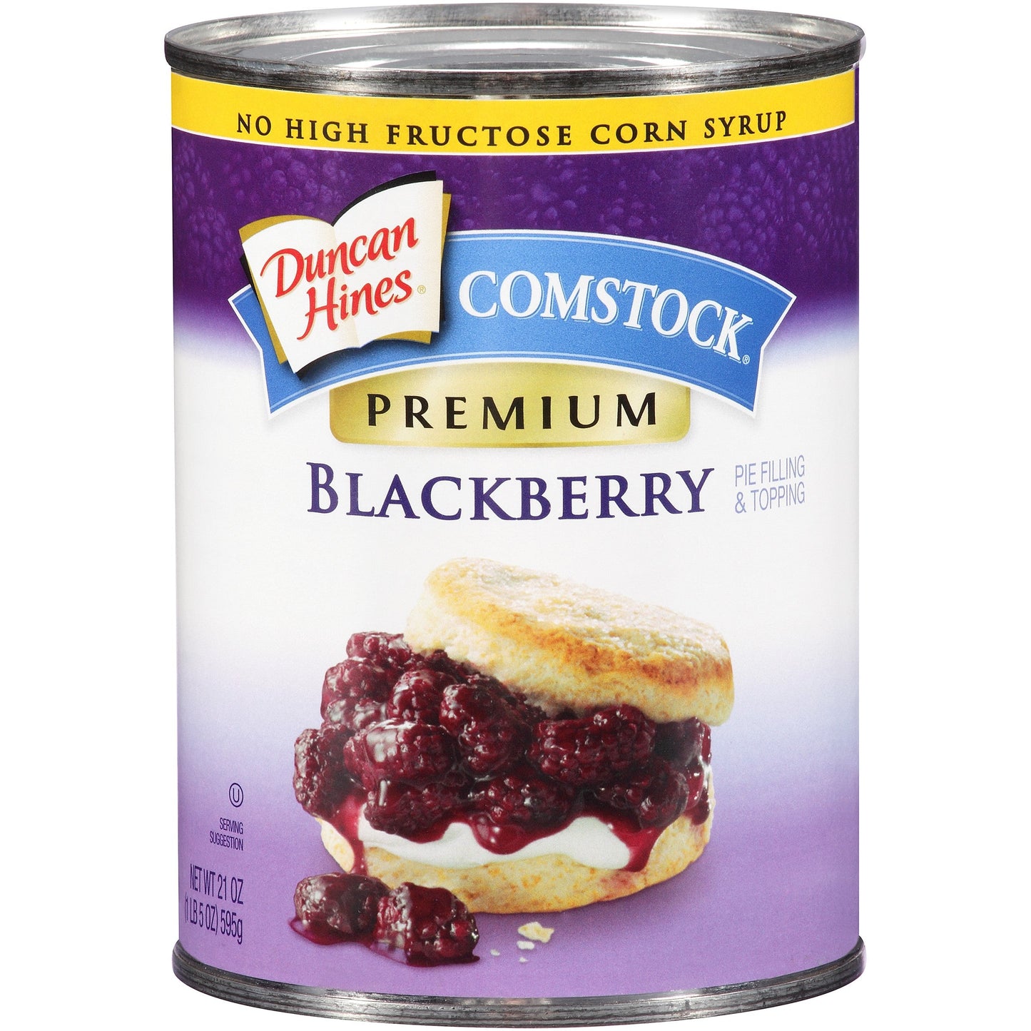 Comstock Pie Filling Premium Fruit Blackberry; 21 Ounces; 12 Per Case