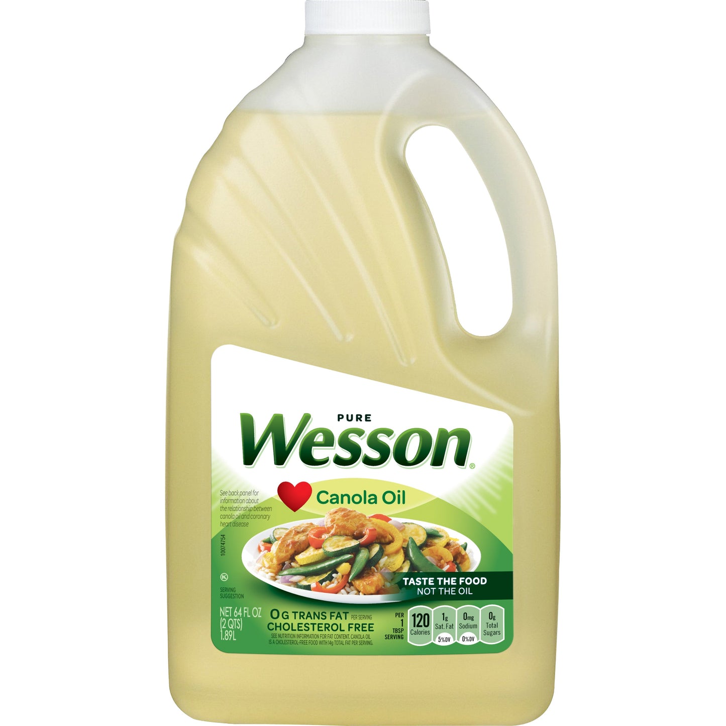 Wesson Canola Oil; 64 Fluid Ounces; 9 Per Case