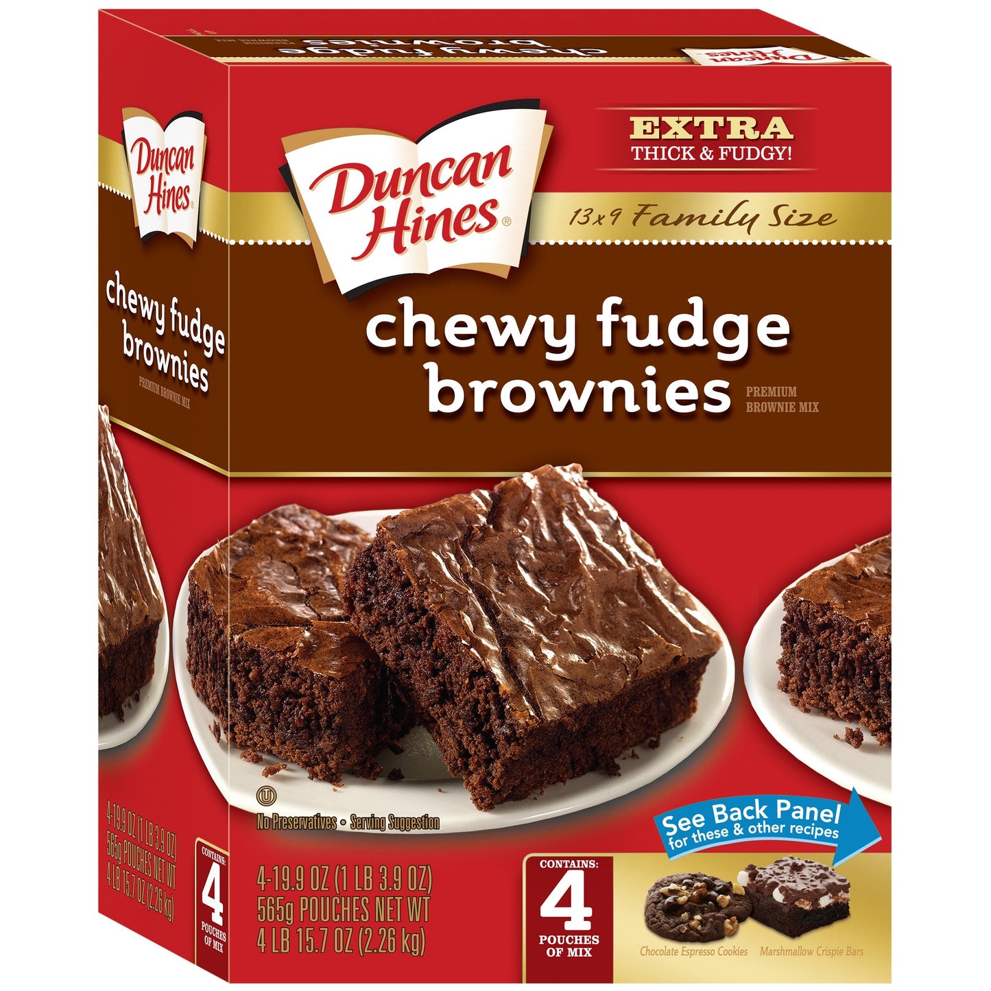 Duncan Hines Brownie Mega Mix Chewy Fudge; 79.7 Ounce; 5 Per Case - High Mart Wholesale
