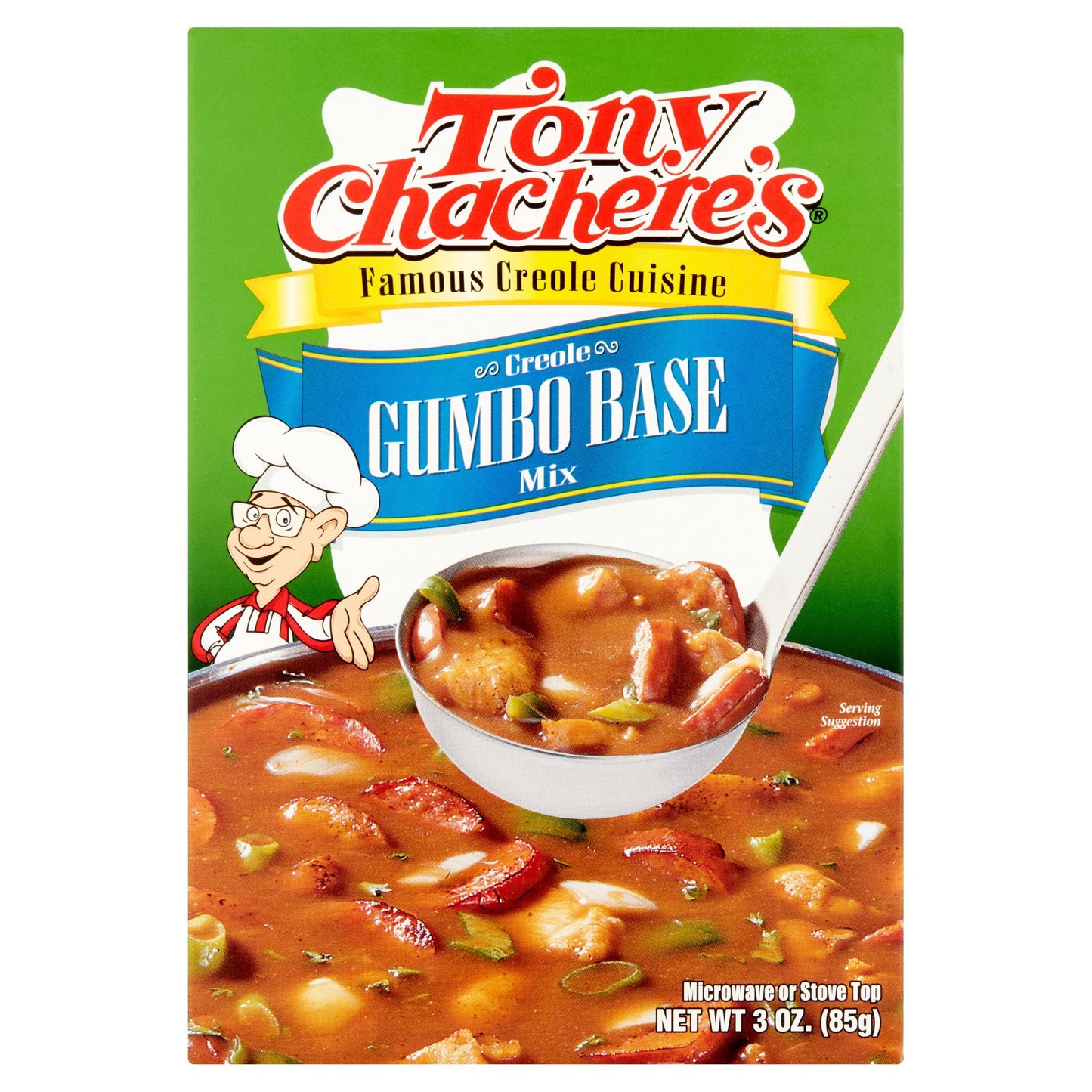 Tony Chachere's Creole Foods Gumbo Base Mix; 3 Ounces; 12 Per Case - High Mart Wholesale