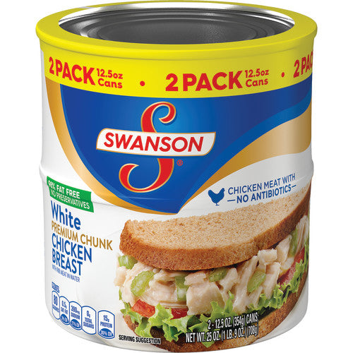 Swanson Premium White Chicken; 25 Ounces; 6 Per Case - High Mart Wholesale