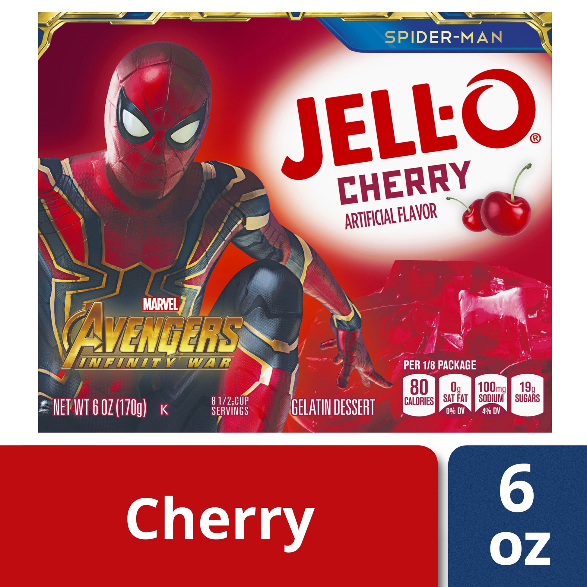 Jell-O Gelatin Jello Cherry; 6 Ounce; 24 Per Case - High Mart Wholesale