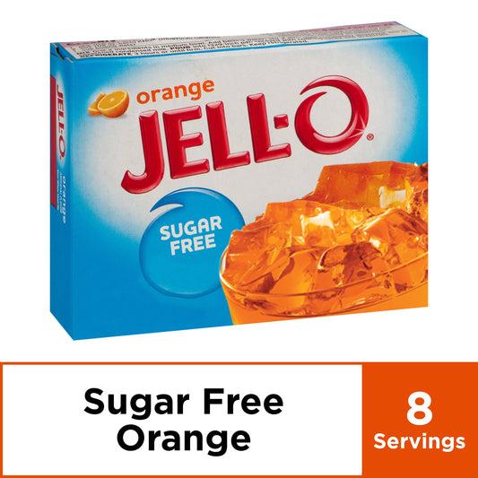 Jell-O Gelatin Jello Orange Sugar Free; 0.6 Ounces; 24 Per Case - High Mart Wholesale