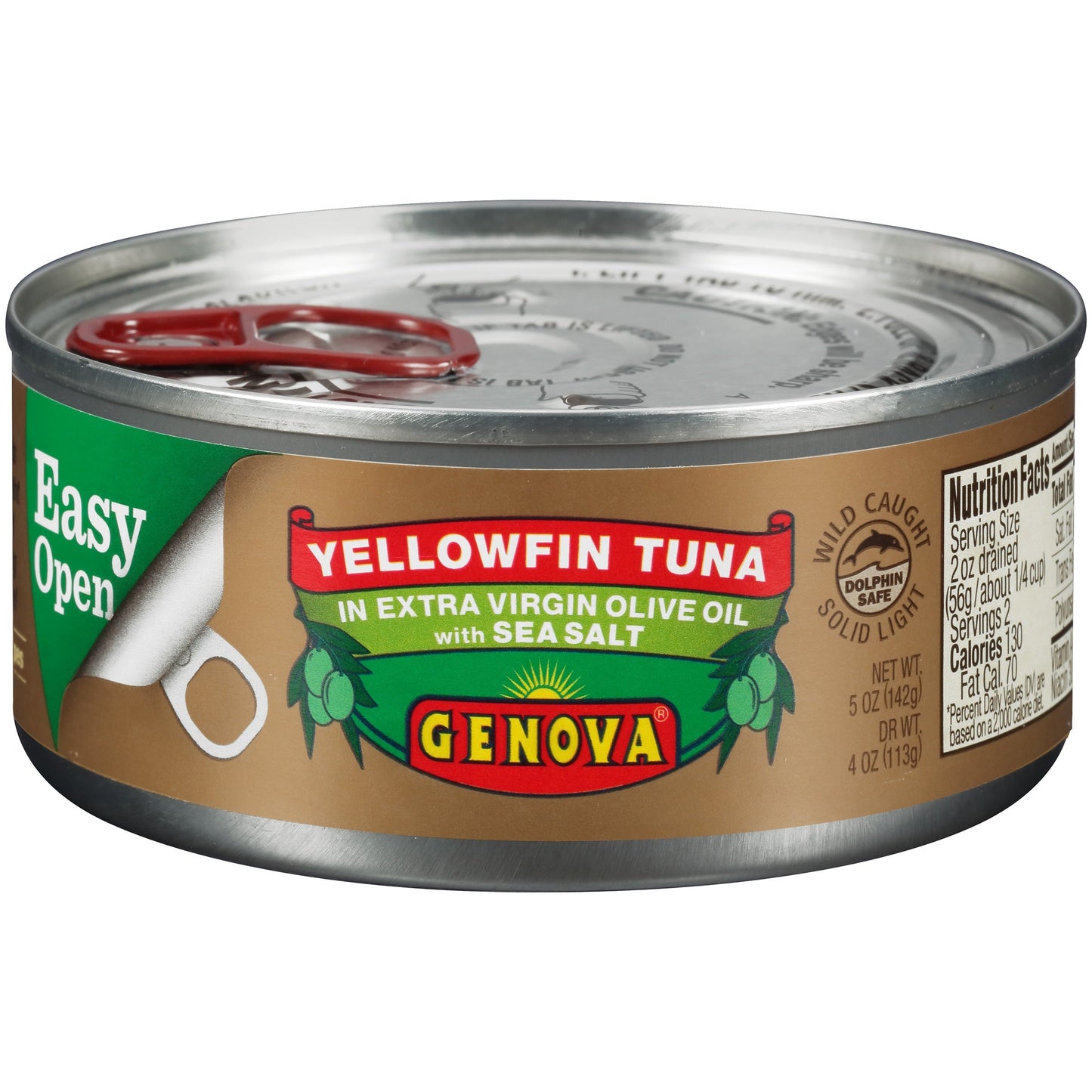 Genova Yellowfin Tuna In Extra Virgin Olive Oil & Sea Salt; 5 Ounces; 24 Per Case - High Mart Wholesale