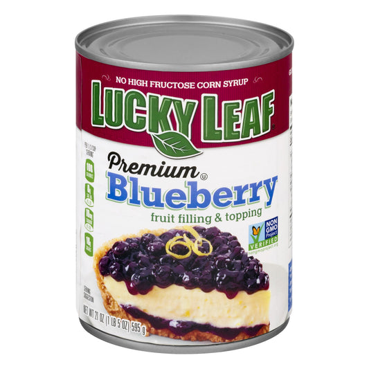 Lucky Leaf Pie Filling Premium Blueberry; 21 Ounces; 8 Per Case